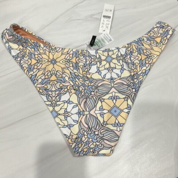 NWT J.Crew Blue & Orange Active Longline Swim Bikini Bottoms Size Small - Picture 4 of 6